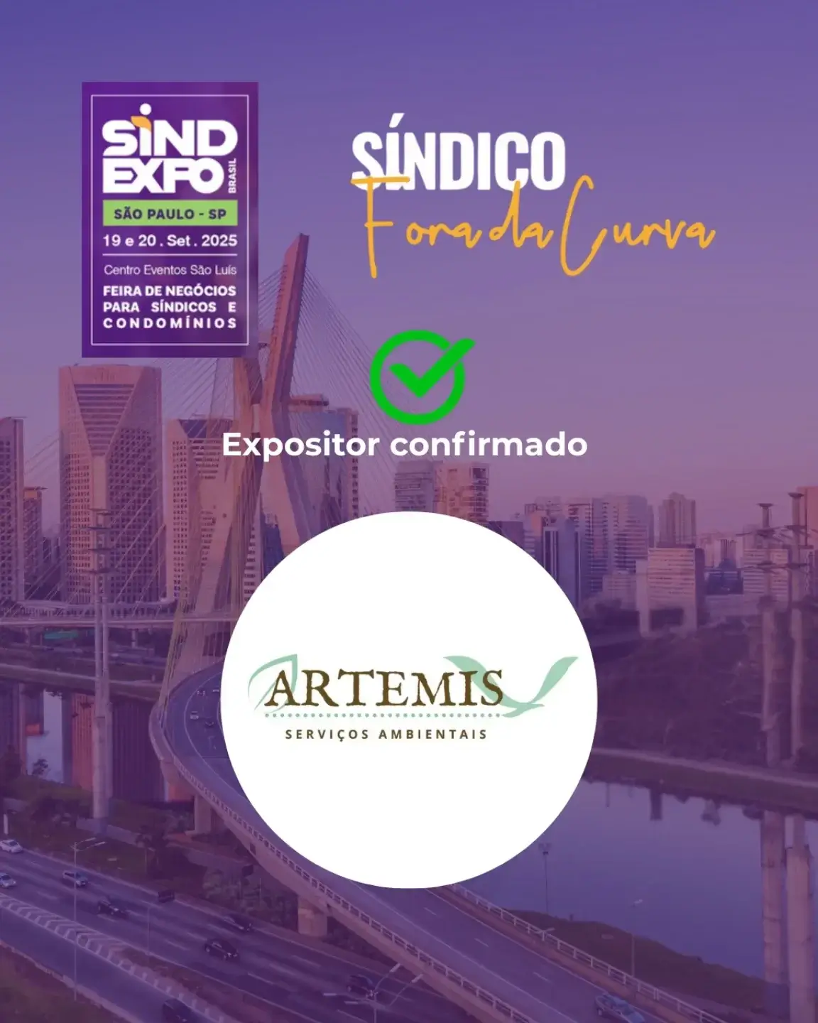 🌱 Soluções ambientais para condomínios! 🌱  @artemis.servicos.ambientais  A Artemis Serviços Ambientais vai apresentar sua expertise em gestão de resíduos, limpeza e soluções sustentáveis que fazem a diferença no dia a dia dos condomínios.  ✅ Coleta, transporte e destinação correta de resíduos ✅ Serviços de limpeza e higienização profissional ✅ Compromisso com práticas ambientais responsáveis  📅 19 e 20 de setembro 🕙 Das 10h às 19h 📍 Centro de Eventos São Luiz – em frente à Estação Paulista  🎟 Entrada franca – inscreva-se no link da bio!  #Síndicos #sindicossp #AdministradorasDeCondomínios #GestoresCondominiais #Conectar #Acelerar #Transformar #ArtemisAmbiental
